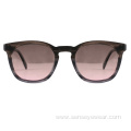 Trendy Custom Bevel Square Acetate Polarized Sunglasses